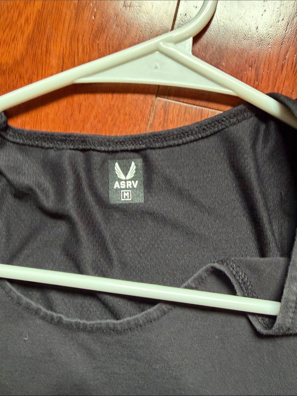 ASRV Black Mesh-Panel Racerback Training Tank - Picture 2 of 2